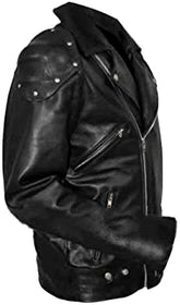 Classyak Men's Fashion Brando Style Biker Jacket